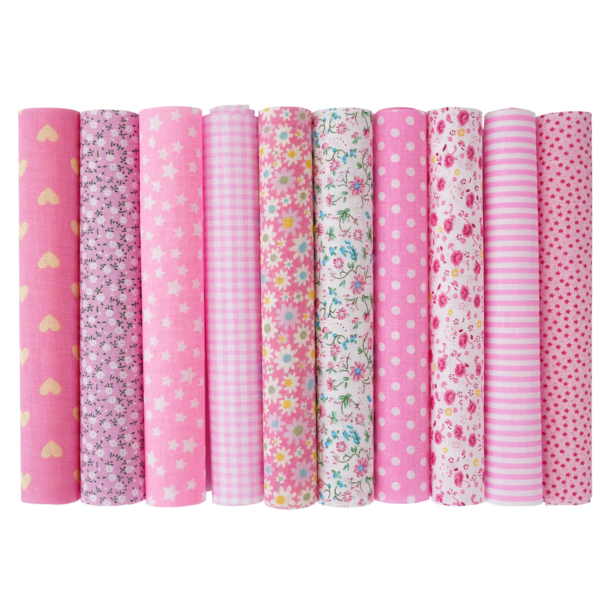 100PCS 25x25cm/10x10cm Quadrate Baumwolle Handwerk Floral Stoff Tücher für DIY Bündel Patchwork Quilten Nähen Scrapbooking Artcraft – Detail 9