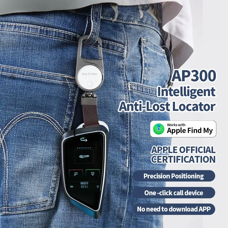 Portachiavi Anti Lose Tracker funziona con trova il mio promemoria APP per dispositivo iPhone localizzatore Bluetooth GPS intelligente per Apple MFI