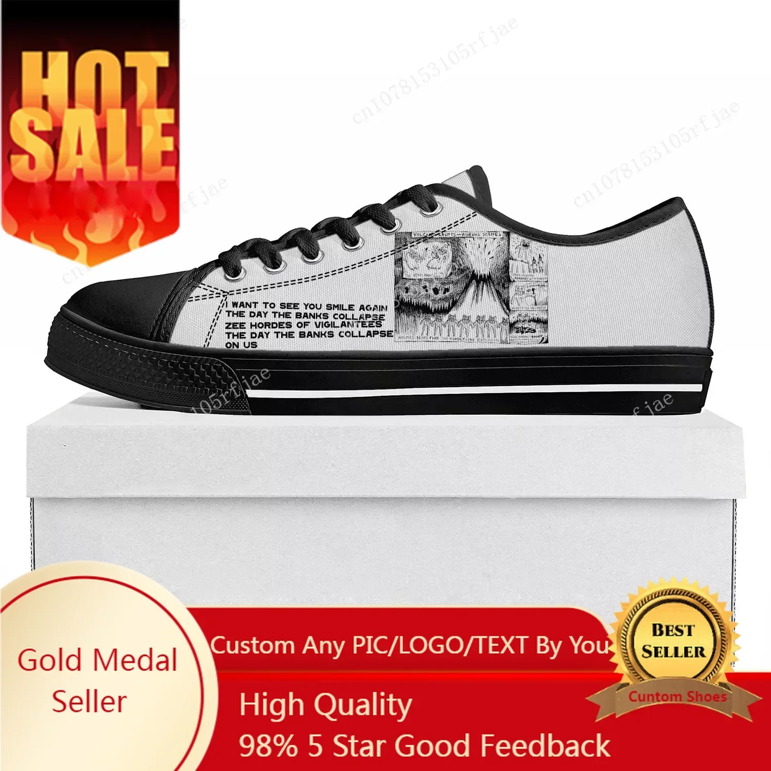 Radiohead Creep Art Rock Low Top Good Quality Sneakers Teenager Mens Womens Custom Shoe Canvas Sneaker Casual Couple Shoes