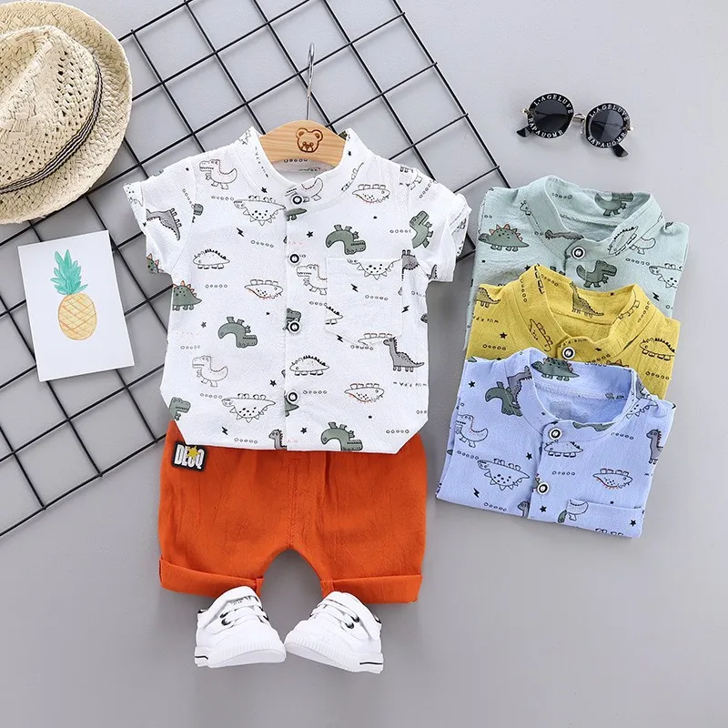 Clothing Set For Boys Infant Suits Kids Clothes Fashion Baby Boy\'s Suit Summer Casual Clothes Set Top Shorts 2PCS Baby