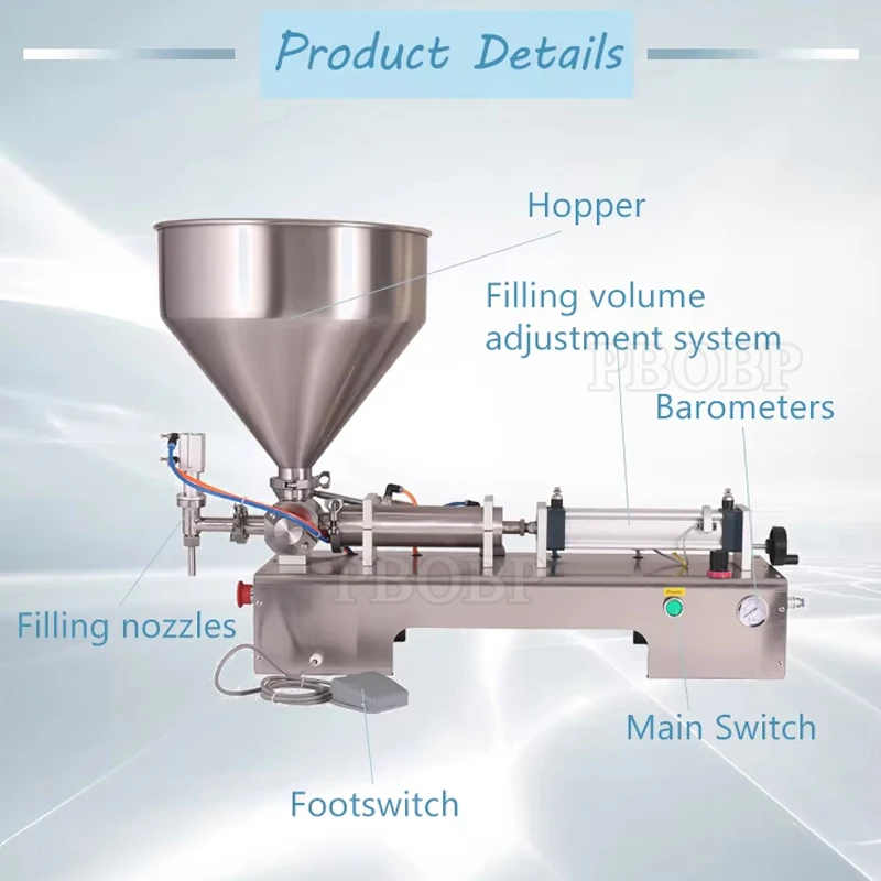 Stainless Steel Semi-Automatic Paste Machine For Powder Gel Glass | High Productivity Multifunctional Solution For Creams Sauces