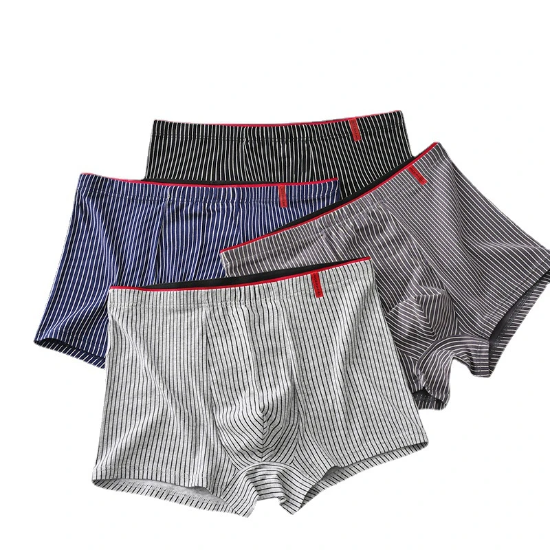 Xiaomi Antarctic 4 Pieces Men Boxers Sports Underwear Underpants Shorts 2XL 3XL 4XL Simple Line Breathable Fashion Sports Fitnes