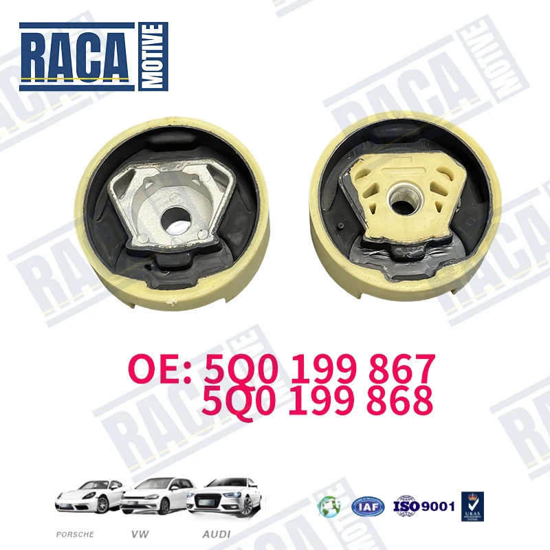 For VW Golf Audi A3 Scoda Octavia III Seat Leon 1Pair Front Upper&Lower Engine Mounts Mounting Kit 5Q0199867 5Q0199868