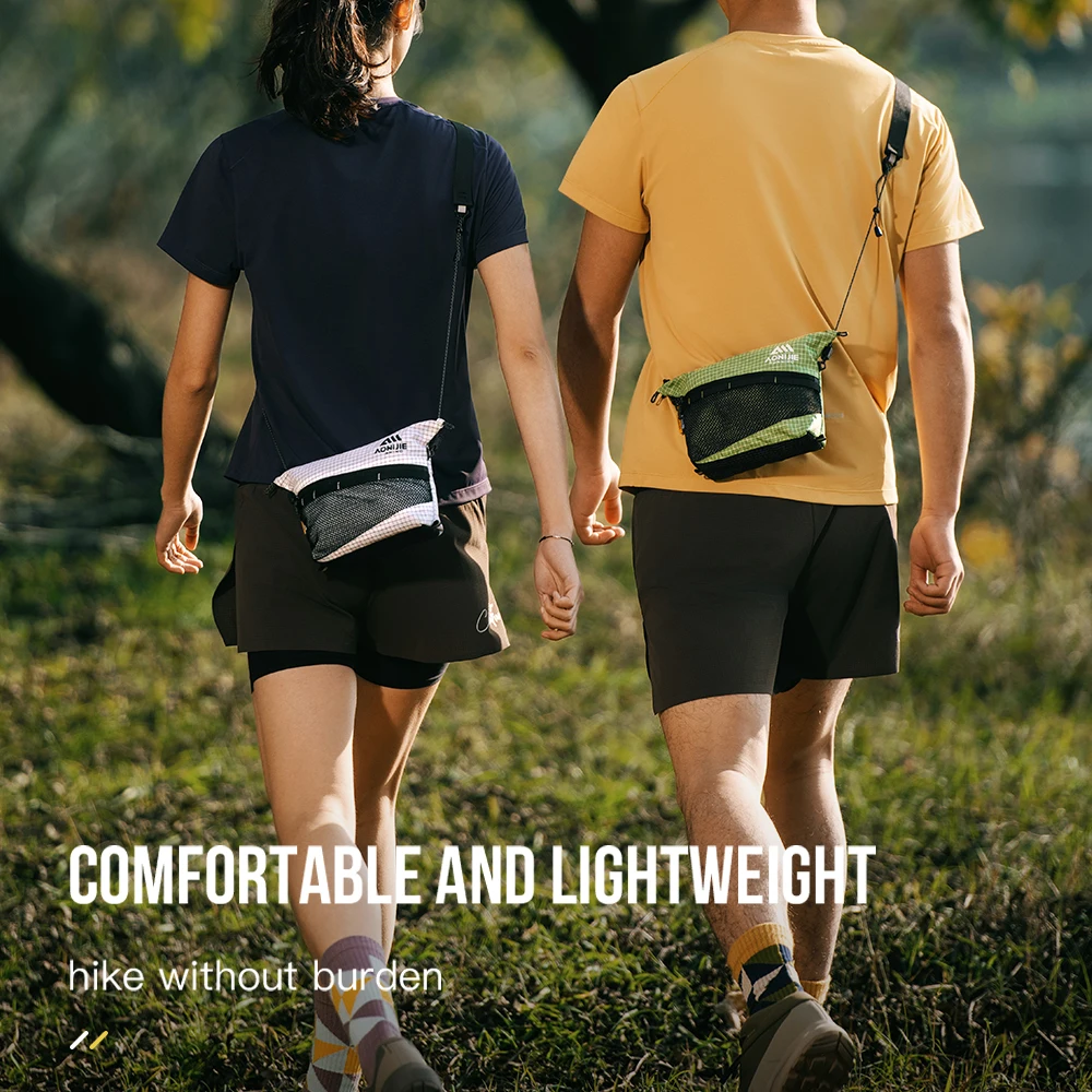 Aonijie Crossbody Bag Ultralight Waist Pack Portable Outdoor Trailing Running Camping Hiking Marathon UHMWPE FH2503