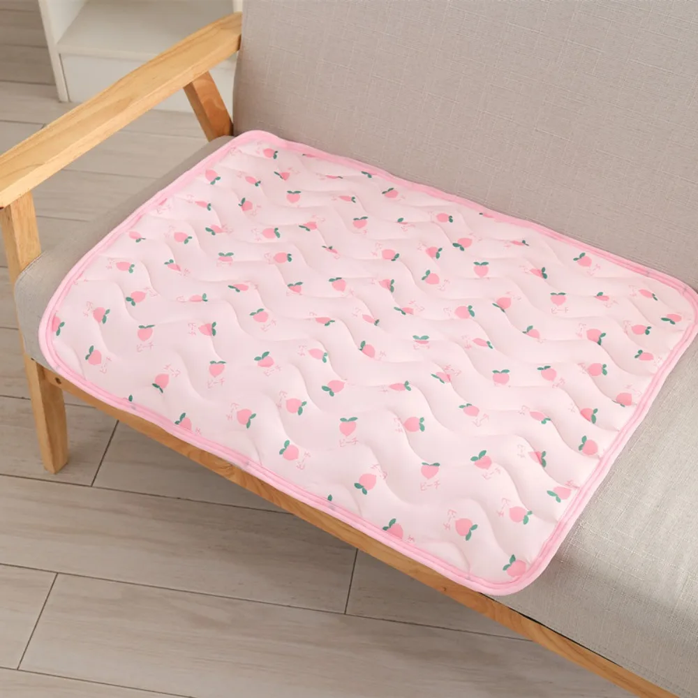 

Pet Pad Cool Summer Pet Mat Breathable Ice Silk Dog Sofa Mat Cute Soft Dog Ice Mat Cooling