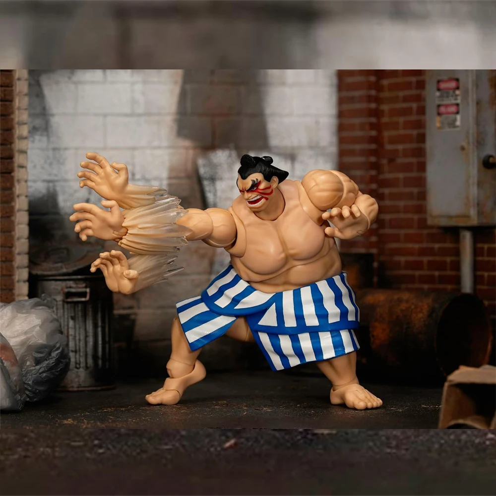 

Jada Toys Street Fighter II E. Honda 1:12 Deluxe Scale Toys 6" Action Figure Model Doll Garage Kit