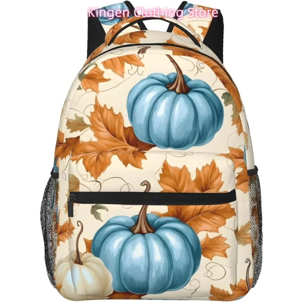 

Сумка для ноутбука «Снова в школу» Спелый легкий рюкзак для ноутбука с тыквой Легкий многоцелевой дорожный повседневный рюкзак унисекс Colleg