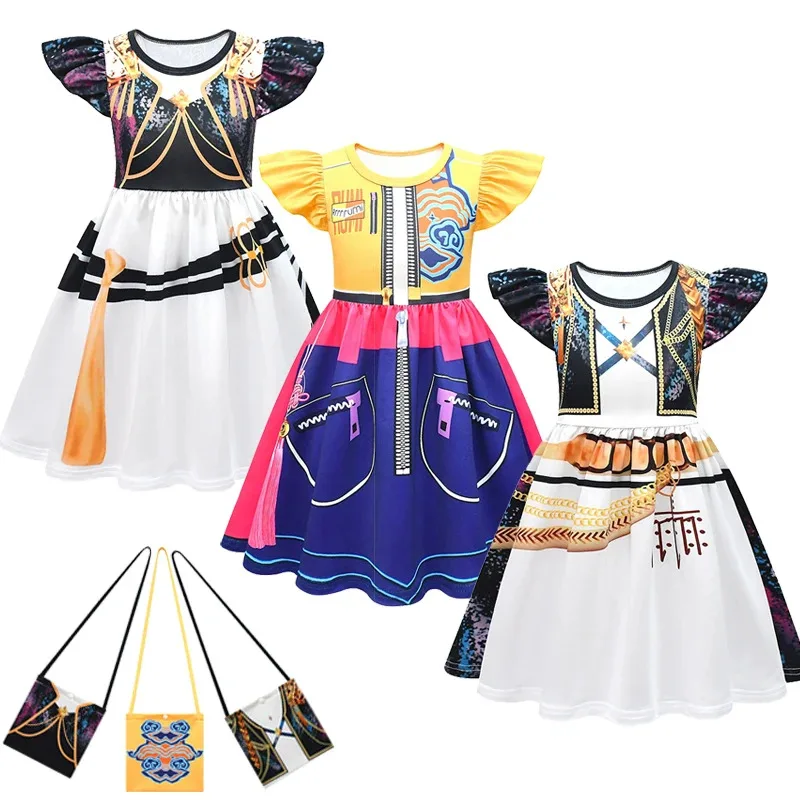 25COSKids KPop 服コスプレ衣装女の赤ちゃん漫画 KPop 悪魔ハンタードレス子供カジュアルガールドレス