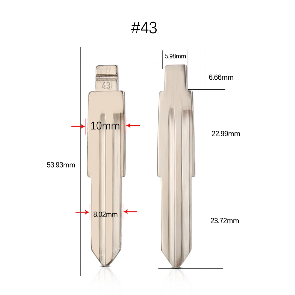 10 шт. автомобильный флип KD ключ лезвие для Chery A1 A3 A5 E5 Fulwin2 элегантный Tiggo Cowin QQ3 QQ6 A21 M11 #43 44 51 55 59 63 78 84 154 лезвие