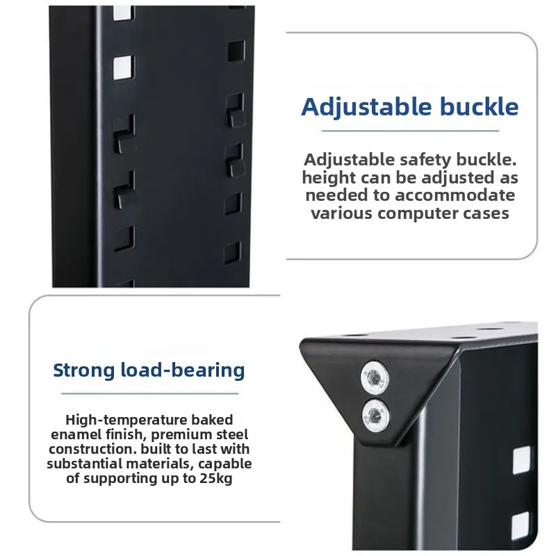 Host storage rack, computer host bay, computer host hanger, desktop hanging bay, main frame, chassis wall