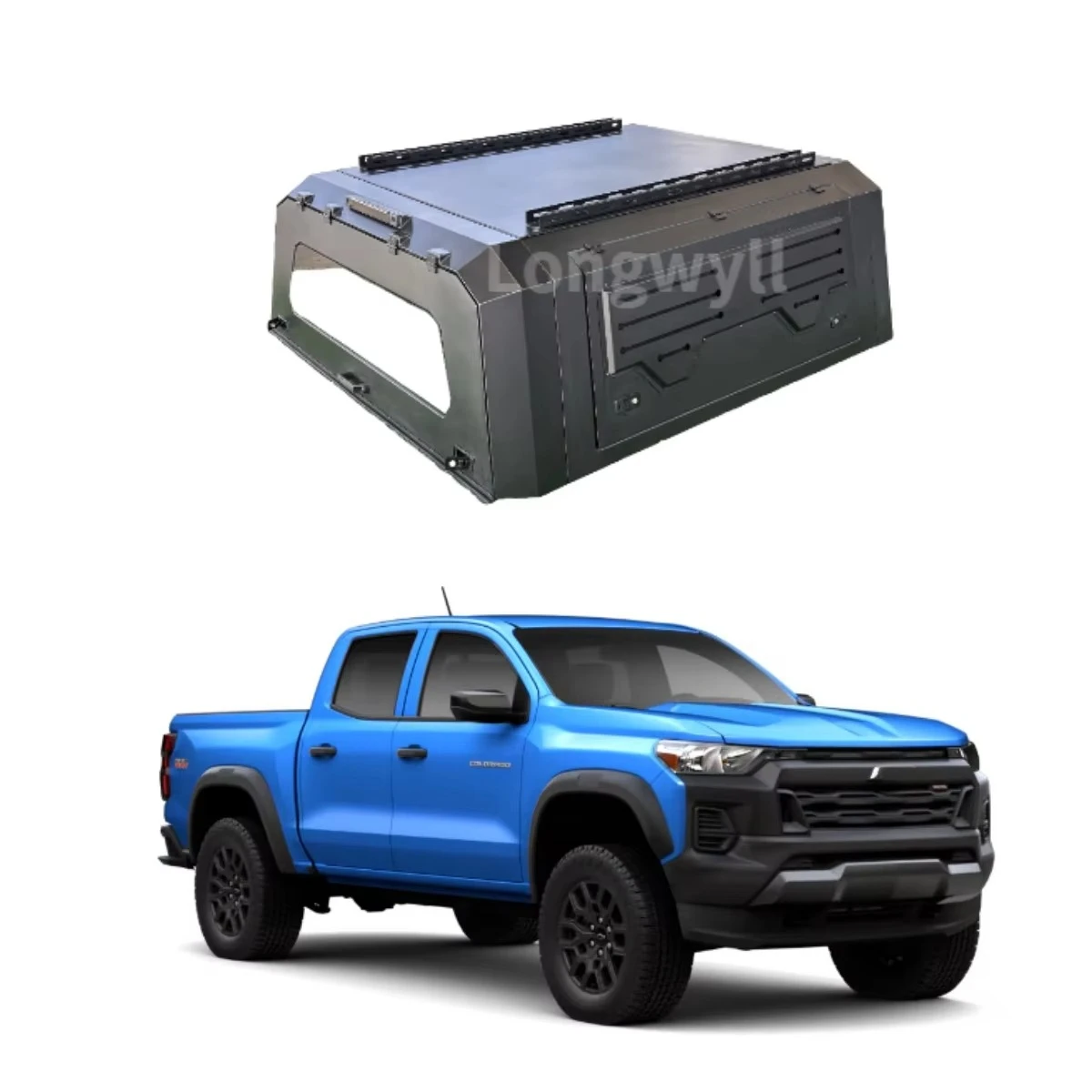 

Colorado Truck Bed Canopy Aluminum Smart Cap Heavy-Duty Hardtop Topper Locking Tailbox Waterproof Anti-Rust Pickup