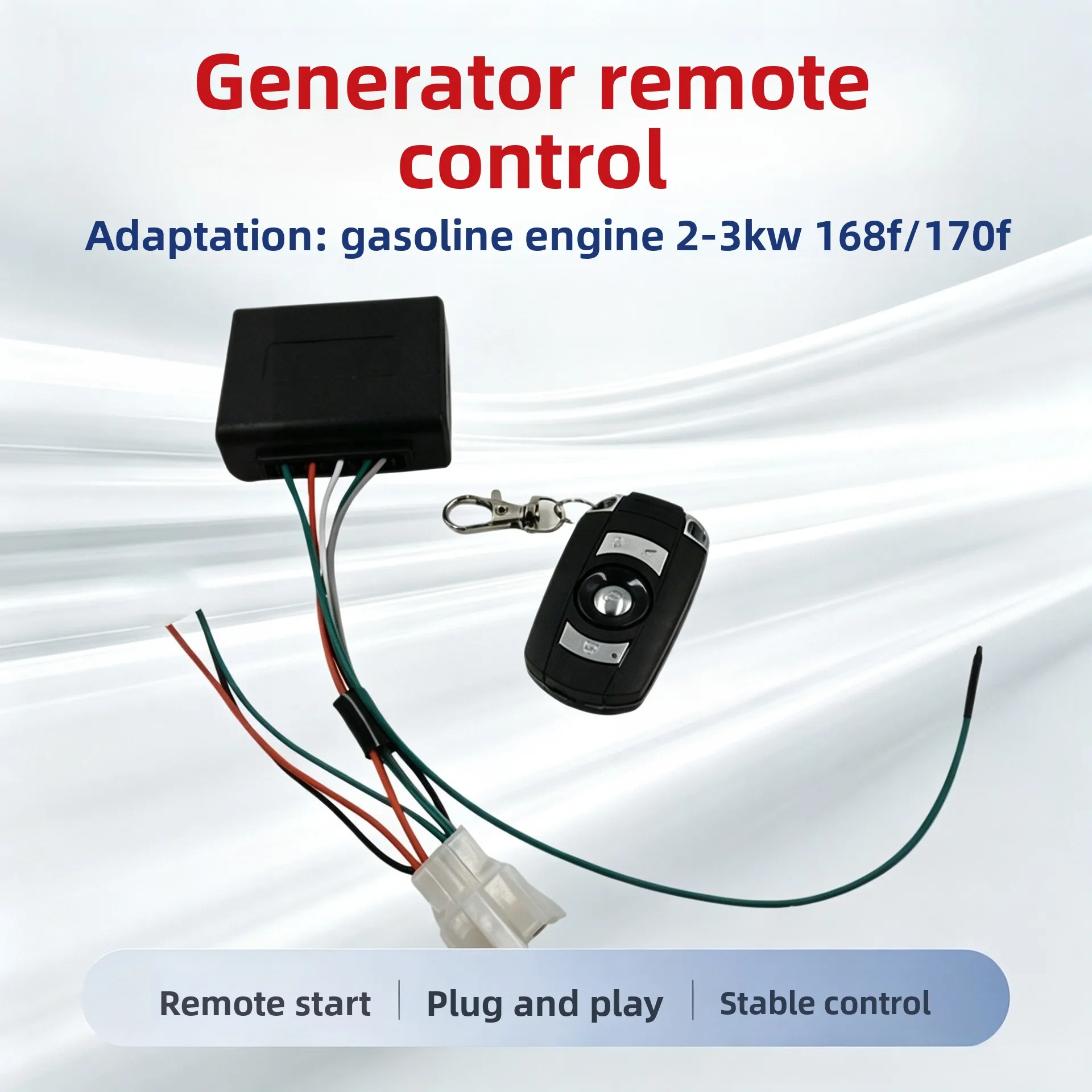2-3 KW Gas-oline Generator Remote Controller Wireless One-key Start Flameout Remote Control Starter Accessories