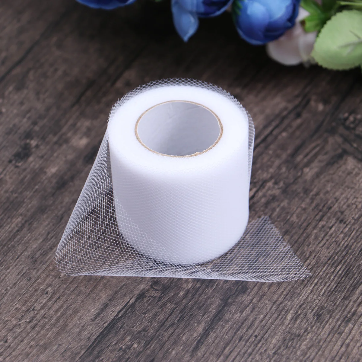 

2 шт., 25 ярдов, 2-дюймовые рулоны из тюля, полиэфирная сетка для свадебного украшения, упаковка для букета, подарочная упаковка, марлевый рулон