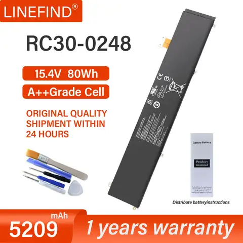 RC30-0248 Laptop Battery For Razer Blade Stealth 15 2018 2019 RTX 2070 Max-Q RZ09-02386 RZ09-02385W71-R3W1 RZ09-0288