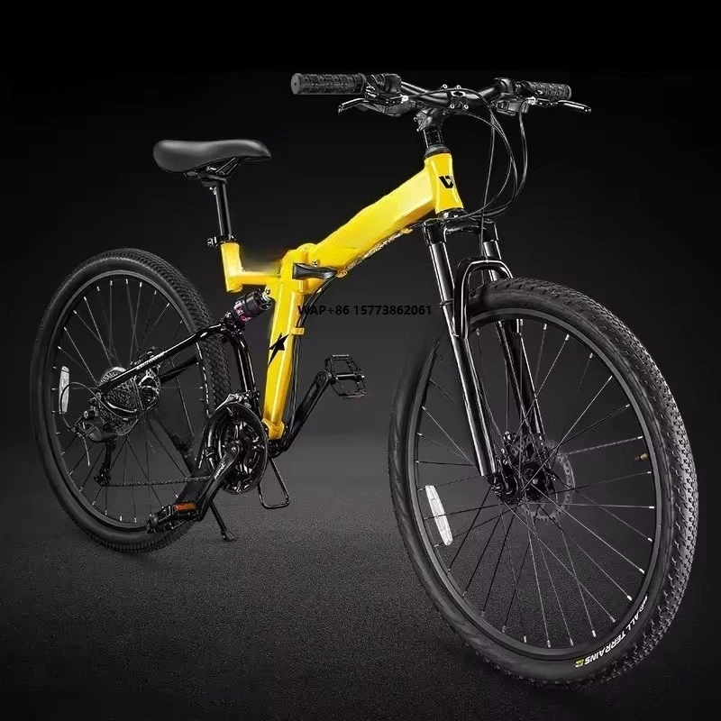 

27-скоростной складной горный велосипед из сплава, новый переменный 27,5-дюймовый самоблокирующийся складной велосипед MTB с комплектом переключения дискового тормоза
