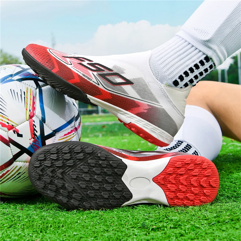 

Men New Indoor TF Football Boots High Quality Training Original Male Breathable Non Slip Soccer Shoes Turf Futsal Football Shoes