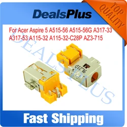 New Replace DC Power Jack Socket Charging Port For Acer Aspire 5 A515-56 A515-56G A317-33 A317-53 A115-32 A115-32-C28P AZ3-715