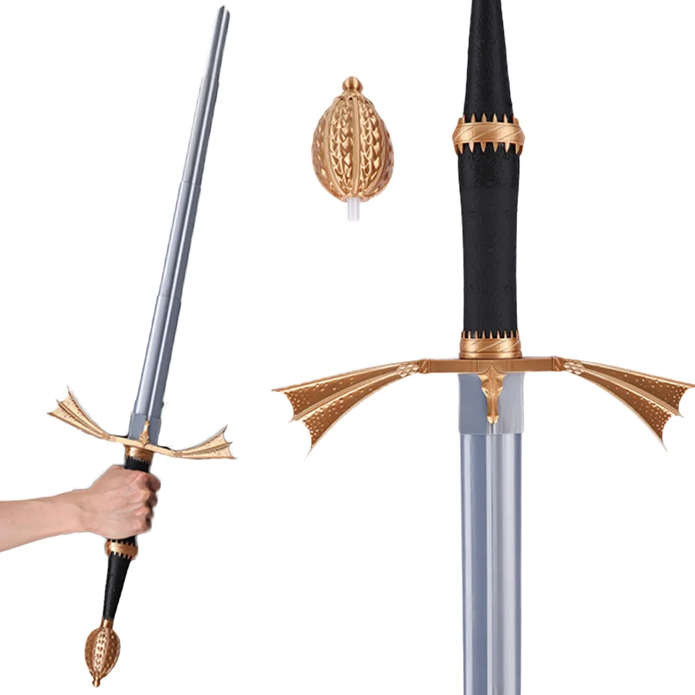 

Fantasia Medieval Daemon Weapons Cosplay Swords TV Dragon 3 Cosplay House Men Disfraz Accessories Male Halloween Party Prop