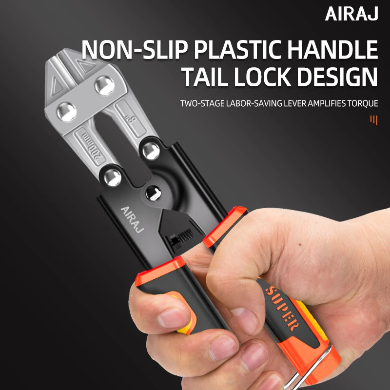 AIRAJ 8inch Wire Cutters Steel Pliers Manual Wire Pliers Heavy-duty Professional Wire Pliers Labor-Saving Durable Hardware Tools image 3