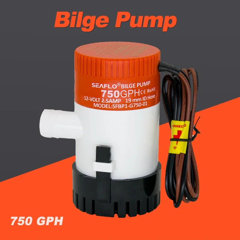 Pompa di sentina sommergibile 12V 750GPH | Pompa acqua marina e camper per barche, yacht e rimorchi camper