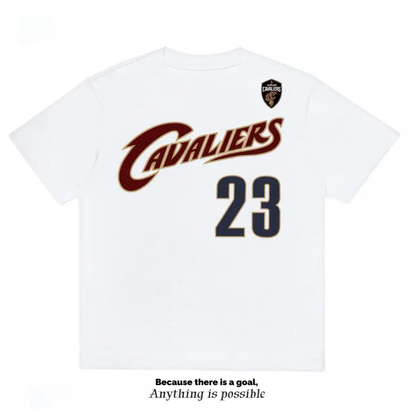 Cleveland No. 23 James 2003 Nostalgic Basketball Jersey Short Sleeve Cotton T-Shirt American Hip Hop Loose Sports Casual T-Shirt