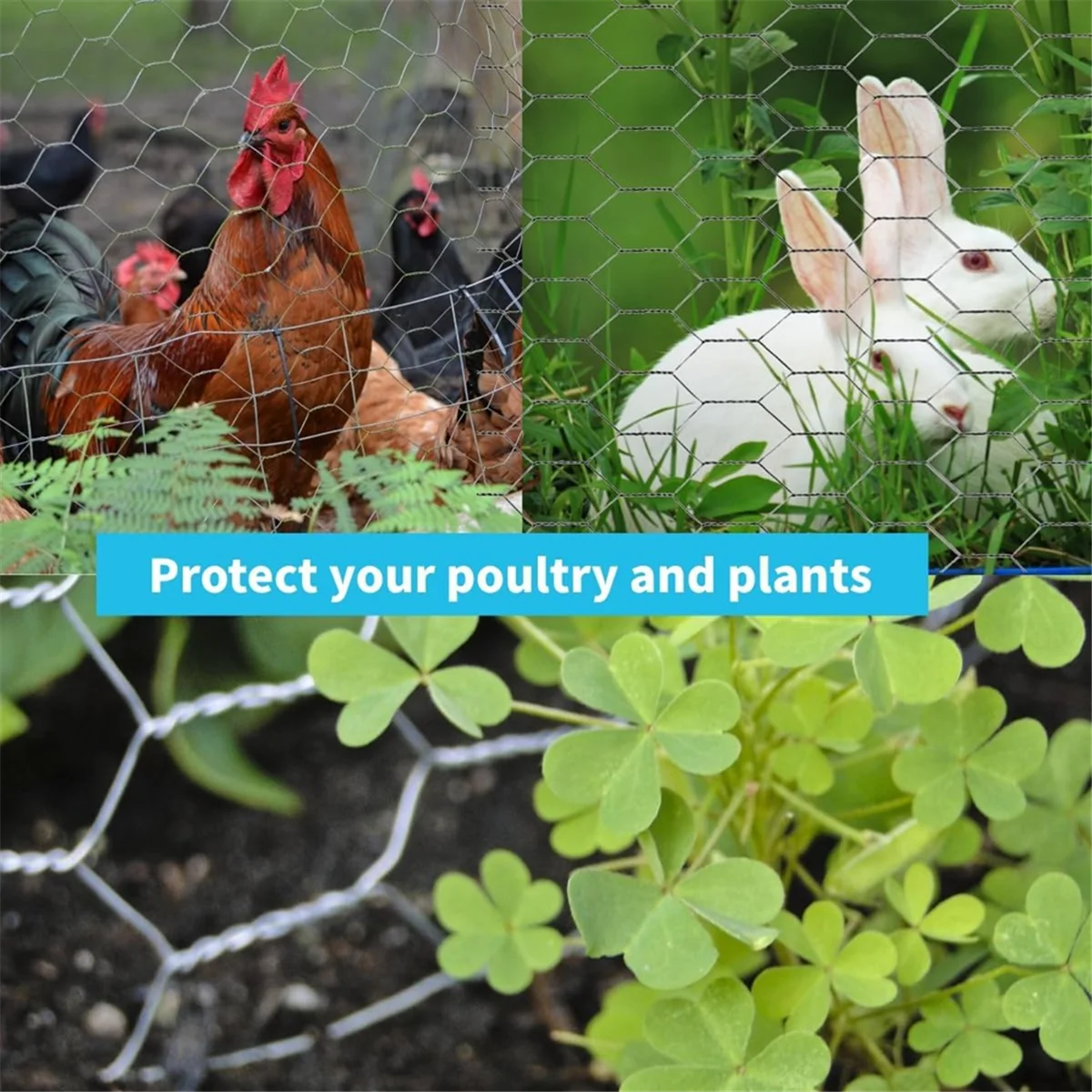 

A32P_Chicken Wire Fencing Chicken Wire Mesh for Garden Chicken Wire for Crafts DIY Poultry Netting Wire Fencer for Coop