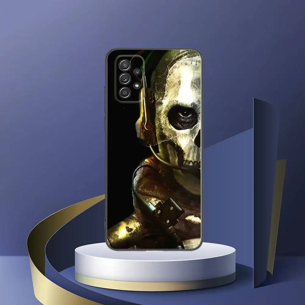 حافظة هاتف Call Of Duty لهاتف سامسونج جالاكسي S25، S24، S21، S22، S23، S30، Ultra، S20، Plus، Fe، Lite، Note، 10,9,5G غطاء أسود