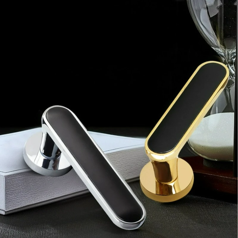 Bedroom Door Lock Silent/magnetic Zinc Alloy Universal Light Luxury Room Handle Split Indoor Door Lock