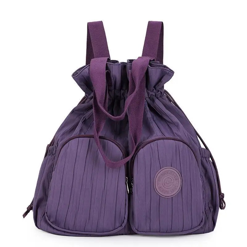 Creative Fashion Niche Design Backpack For Women Casual Personality Travel Lightweight Drawstring Single Shoulder Bags On Sale