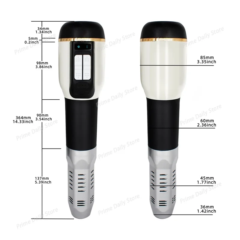 Premium Electric Terahertz Hot & Cold Air Massager, High‑Frequency Wave Cell Heating Physiotherapy Blow‑Type Beauty Device