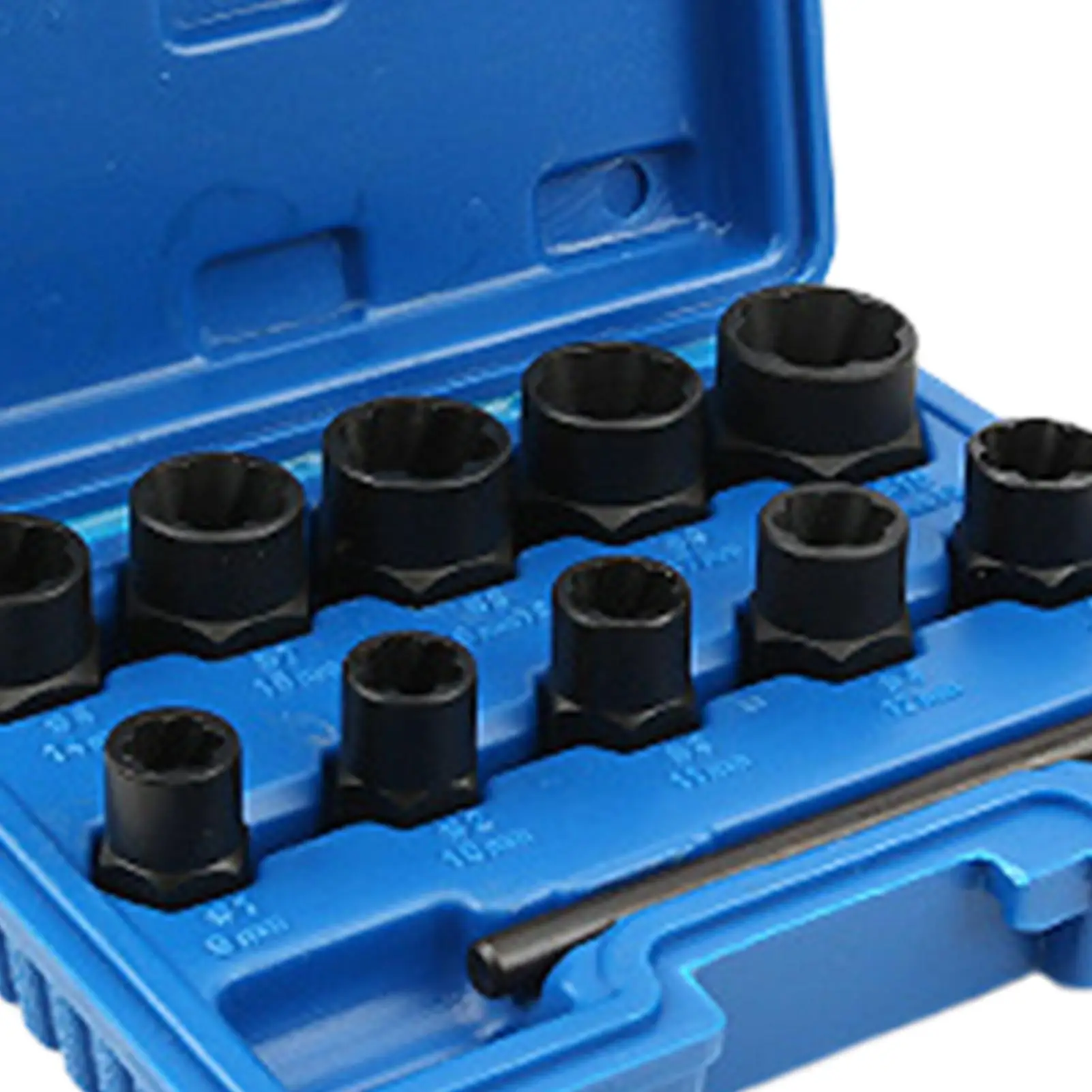 

Hex Screw Extractor Kit 11Pcs/set Steel Hex Head Stripped Bolts Extractor Hex Bolt Stud Extractors for Rusty Screws