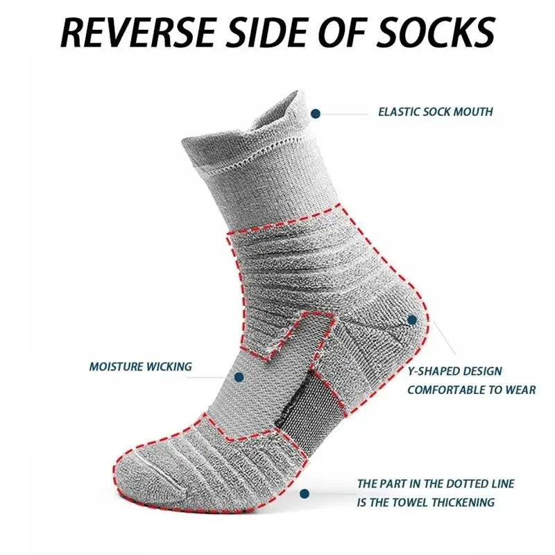 Anti-Rutsch-Fußballs ocken Männer Frauen Baumwoll socken kurze lange Röhre Fußball Basketball Sports ocken atmungsaktive geruchs neutrale Socken