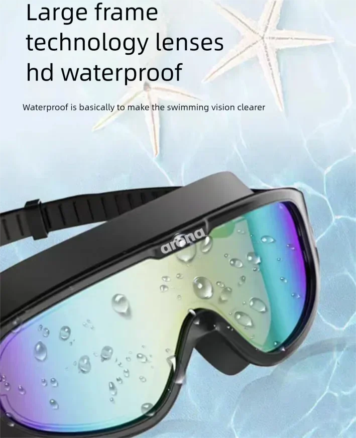 AREMA Neue HD-Antibeschlag-Anti-UV-Schwimmbrille für Erwachsene, mehrere Farben erhältlich – Detail 14