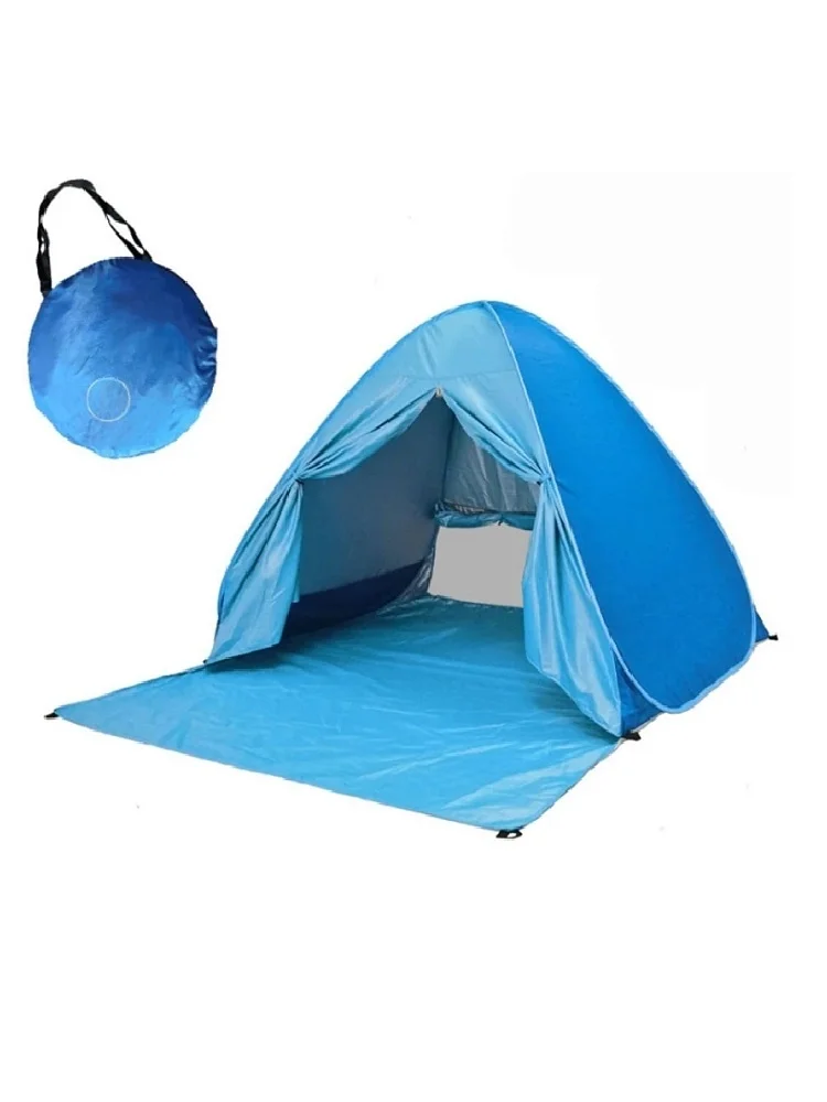

Auatic -Up Beach Tent Portable Hand Town ade Canopy No Assembly Required Outdoor Cam Gear Folding Door Curtain