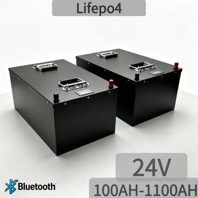 24V Grade‑A Lithium Iron Phosphate Energy Storage Unit 100Ah‑1000Ah Built‑In Smart BMS Stable Power Supply For Off‑Grid Solar Wo