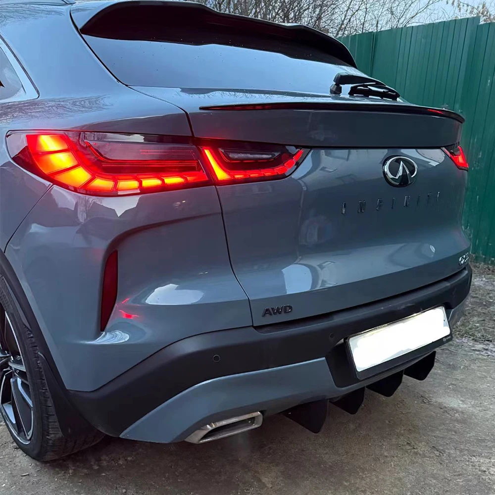 

For Infiniti QX55 2021 2022 2023 2024 Year Rear Diffuser Bumper Lips Spoiler Splitter Body Kit Accessories