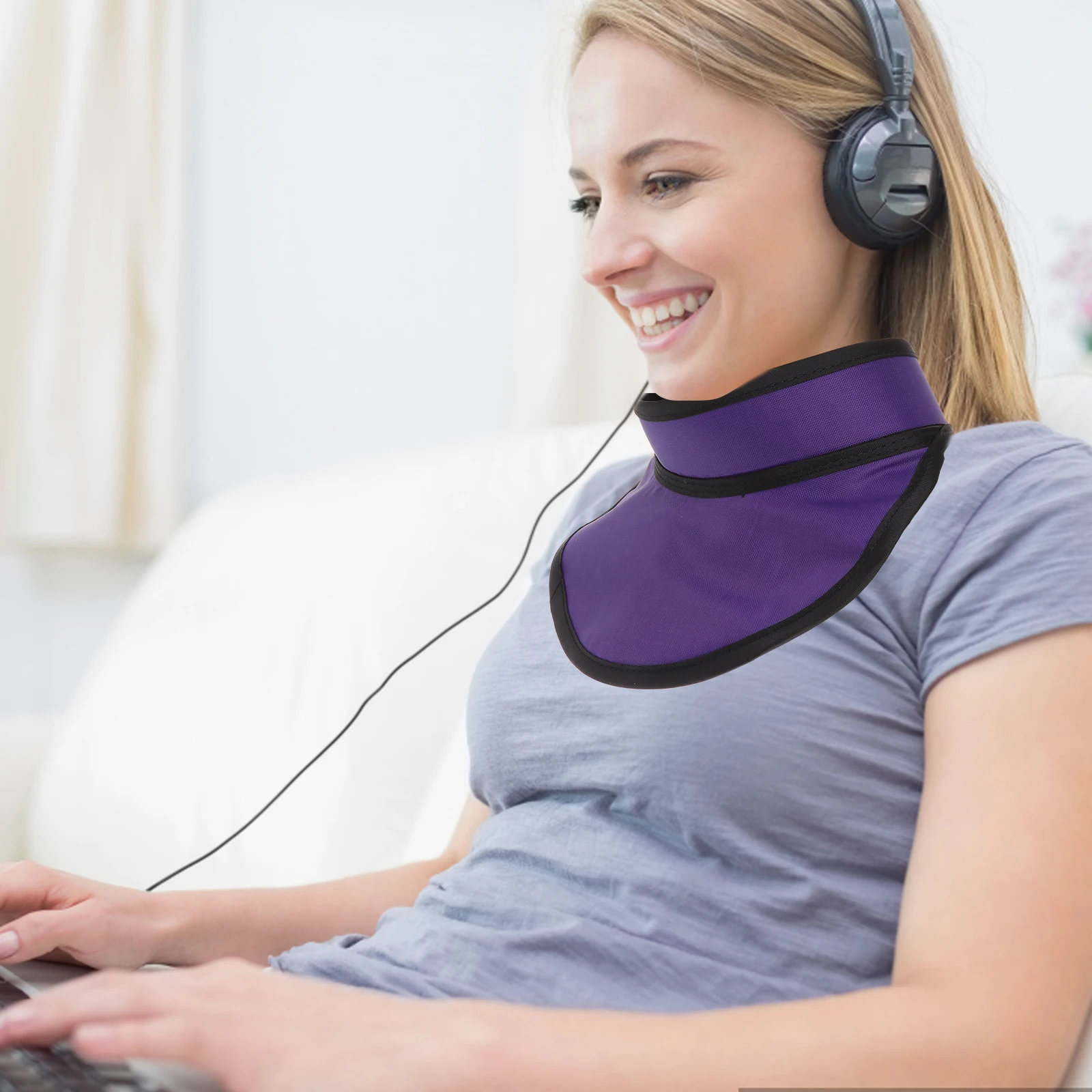 쉴드 칼라 0.35mm 납 동등성 밝은 색상 디자인 편안한 경량 방수 정전기 방지