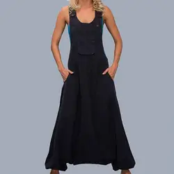 Chic Wide Leg Super Deep Crotch Women Romper Harem Pants Summer Romper Low Armpit Baggy Women Overalls Daily Garment