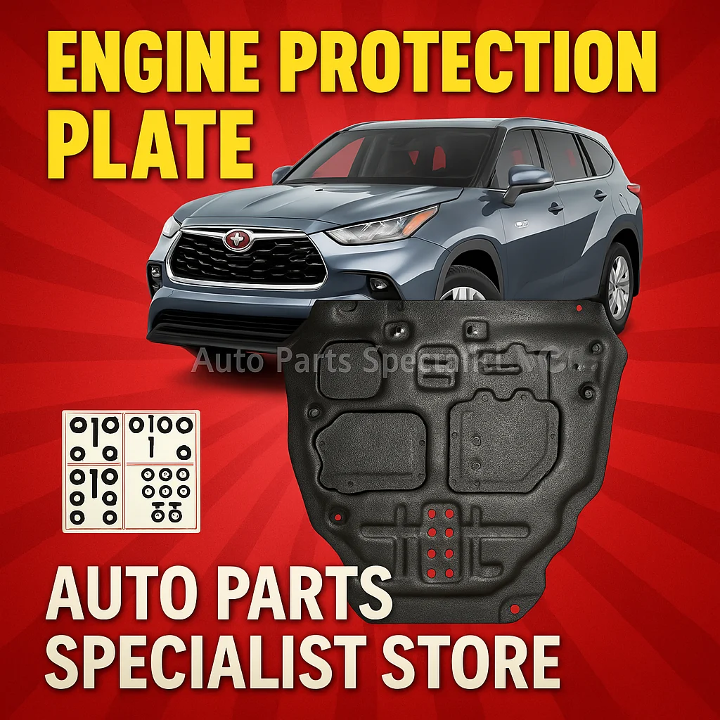

Car Under Engine Guard Mudguard Board Splash Shield Mud Fender Plate Panel For Toyota Highlander 2023-2024 2.5L blend