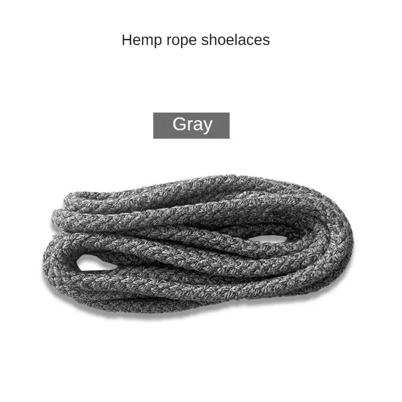 2Pairs Linen Cotton Shoe Laces Bold Round Shoelaces For Sneakers Laces Shoes Boot Shoelace Shoestrings Shoe Accessories