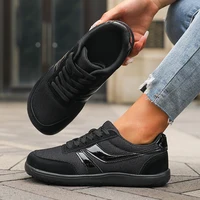 Women's Wide Toe Shoes Sneakers Barefoot Casual Wide Last Fashionable Canvas Black Flat Board Shoes Breathable Mesh Men's Shoes - Image 3