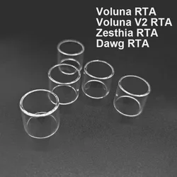 Tanque de vidrio plano recto para asMODus Dawg RTA V2 Zesthia RTA, Mini contenedor de vidrio de repuesto, 5 piezas