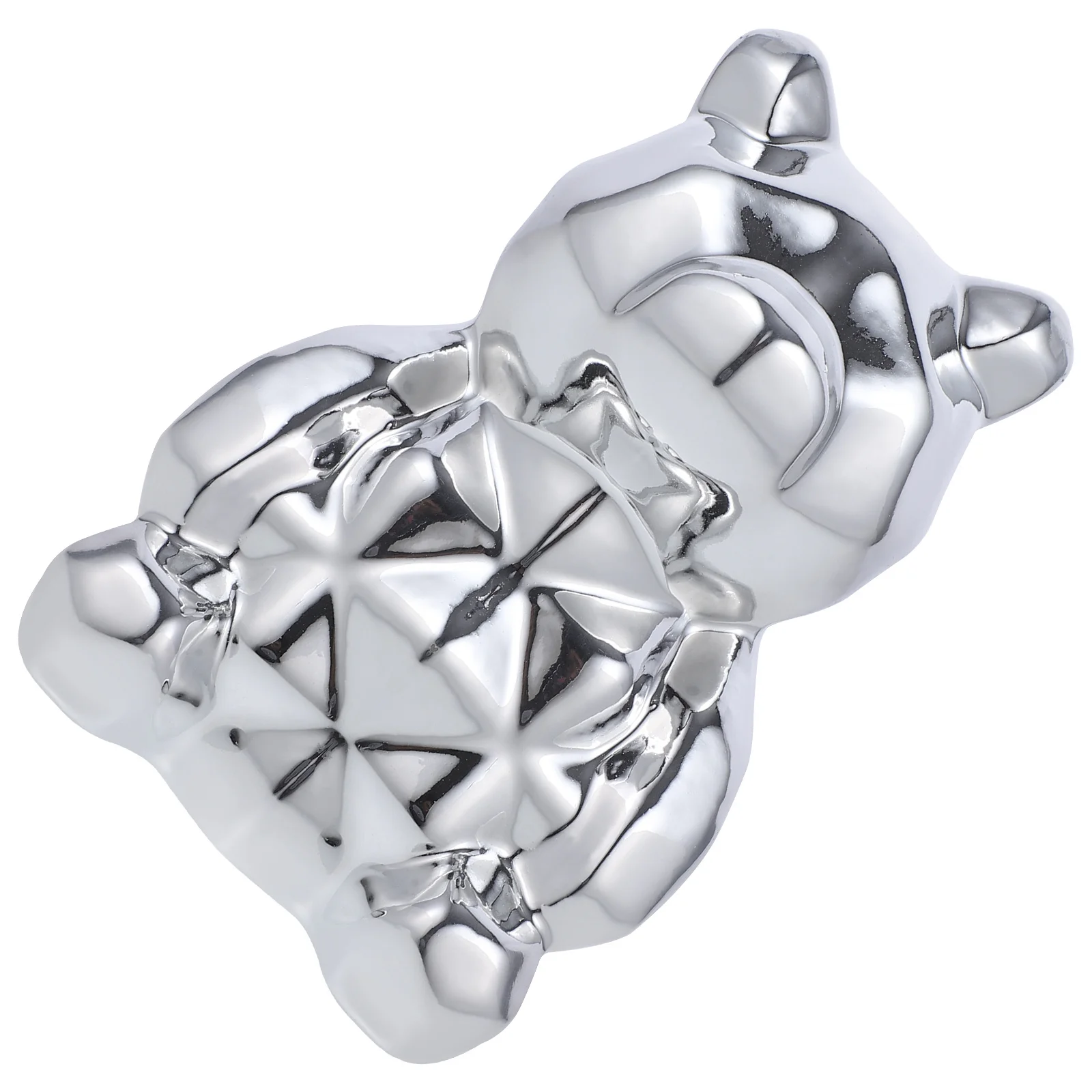 

Ceramic Bear Decoration Smooth Surface Comfortable Touch Delicate Art Crafts for Home and Office Use Ceramic Bear Decor