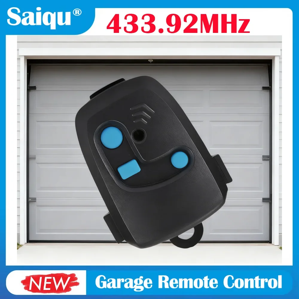Electronic Gate Control Garage Remote Control 3 Buttons 433MHz Visor Clip Rolling Code Gate Remote Control