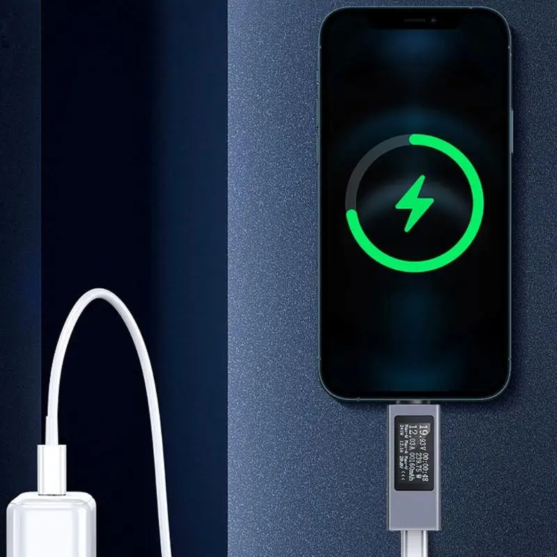 F92C KOWSI USB TESTER LED Display USB C เครื่องทดสอบแรงดันไฟฟ้าพกพาในปัจจุบัน