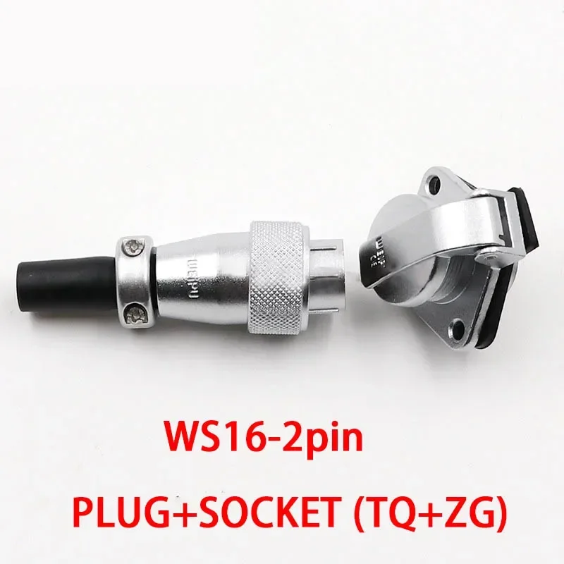 WS16-Stecker, 2, 3, 4, 5, 6, 7, 9-polig, wasserdichter Hochspannungsstecker, Steckdose, industrielle Stromversorgung, Metallkabelanschlüsse