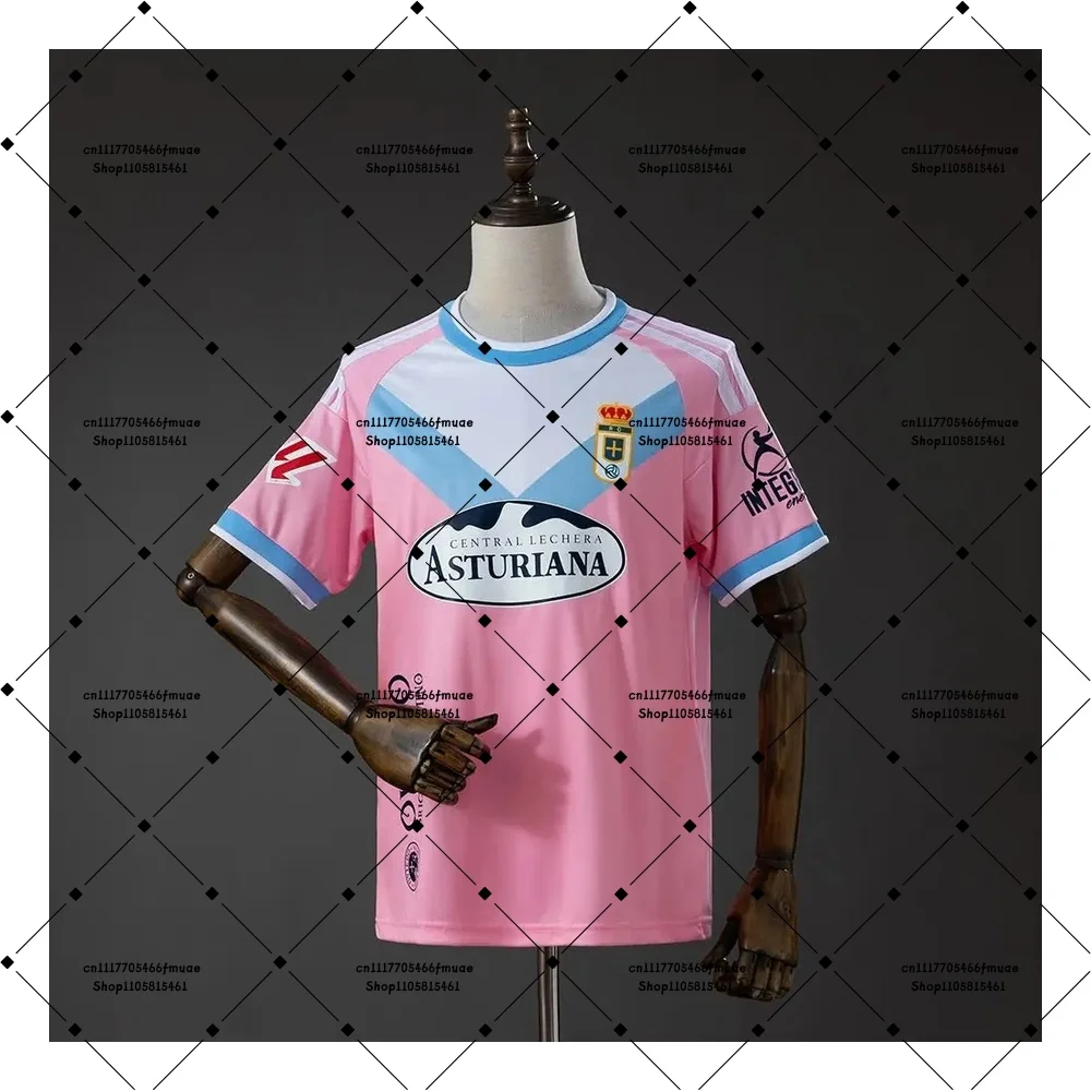26-27 New Spain Men Soccer Top Adult Dry-fit T-shirt Real Oviedo Unisex Outdoor Sports Home Training Breathable Football Jersey