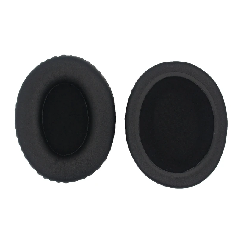 2Pcs Ear Pads 90x70mm for Headphones Covers Replacement Soft Sponge Leather Foam Cushions-AD33