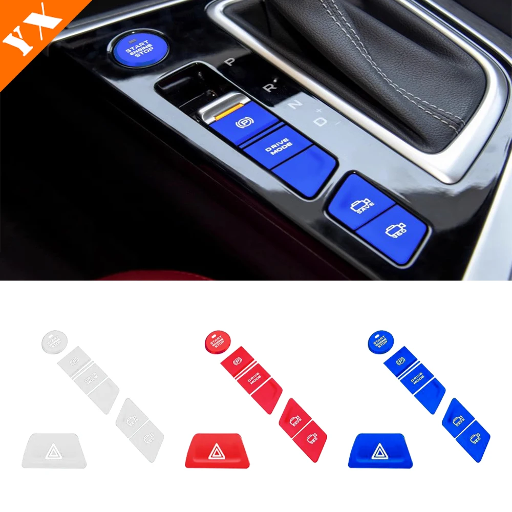 For Changan Oshan x7 plus 2024 2025 Accessories Aluminum Car Gear Shift Steering Wheel Switch button cover Emergency switch