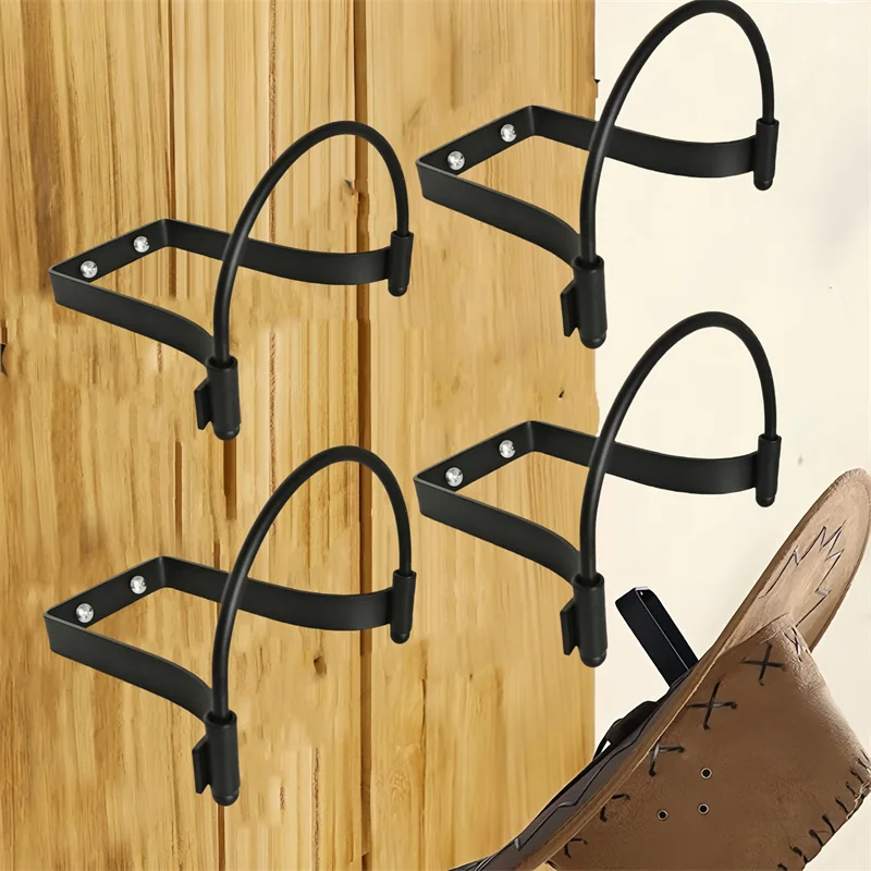 

1/2/4pcs Cowboy Hat Holders Metal Wall Mounted Baseball Hats Rack Hat Holder Hats Hanger Display Rack For Entrance